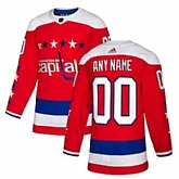 Men's Washington Capitals adidas Red Alternate Authentic Custom Jersey,baseball caps,new era cap wholesale,wholesale hats
